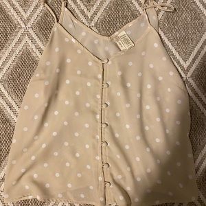 Poke a dot tank top blouse